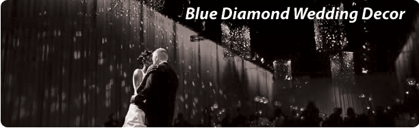 Blue Diamond Wedding Decor